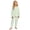 Light Green&&100, variant on CONROSES Girls Pajamas Plaid Long Sleeve Pjs Tops Pants Loungewear Sets Cozy Fall Winter Nightwear Sleepwear