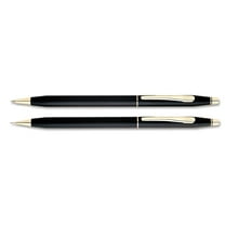 Cross Classic Century Refillable Medium Ballpoint Pen And 0.7mm Pencil Set, Includes Premium Gift Box - Classic Black