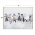thumbnail image 3 of 40" x 30" Horse Framed Wall Art with Brown Frame, by DecMode, 3 of 8
