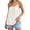 White, variant on CUZIBR Tank Tops For Women Summer Camisole Casual Crewneck Sleeveless Loose Fit Solid Color Pleated Ruffled Basic Tee Shirt Fashionable Breathable Cozy Trendy Basic Blouse,Grey,M