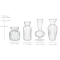 Sziqiqi Bud Vase Small Glass Vases, Clear Bottles Bulk, Wedding Centerpiece, Set of 16