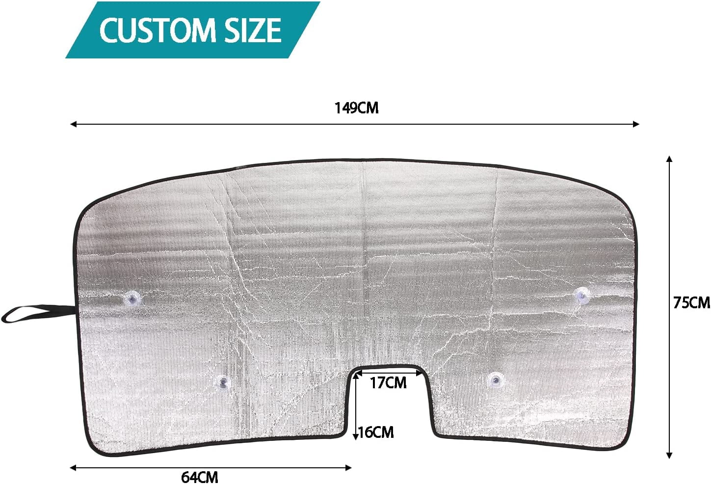 TINKI HIRUFAIT Car Front Windshield Automotive Window Shades for Honda Pilot 2016-2022, Silver