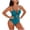 Sky Blue, variant on Women's Cutout One Piece Swimsuits Open Back Padded Tummy Control Monokini Bathing Suit High Cut Swimwear for Beach Sport Black XXL