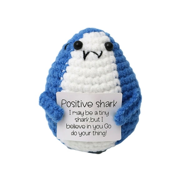 asddcavvf Positive Crochet Crocheted Emotional Support Animal Unique Birthday For Lovers Women Men