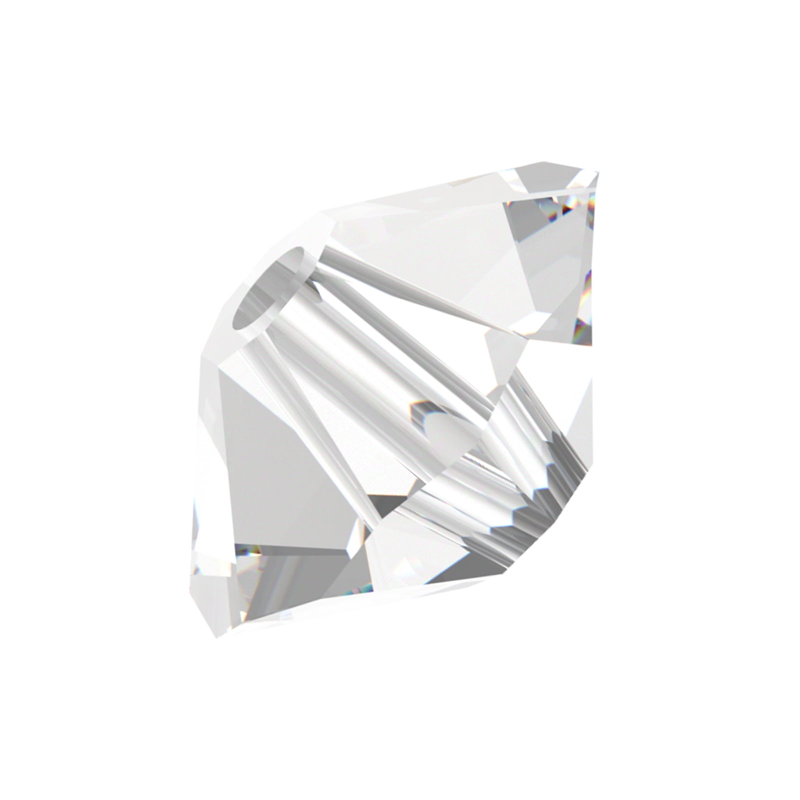 576 Pieces (4x6mm) Crystal | Preciosa Crystal Glass Faceted Round Spacer Beads
