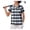 Black Blue Plaid, variant on Pinspark Women's Golf Polo Shirts Short Sleeve Tennis Shirt Moisture Wicking Athletic T Shirt UV Protection Collared Sport Tops