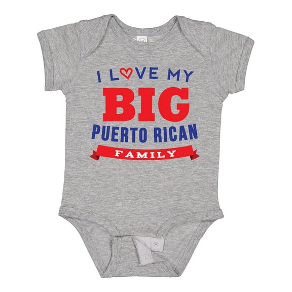 Inktastic Big Puerto Rican Family Reunion Boys or Girls Baby Bodysuit