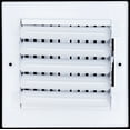 thumbnail image 4 of Fits 6x6 Duct Opening 2 WAY Steel Air Supply Diffuser by Handua | Register Vent Cover Grill for Sidewall and Ceiling | White | Outer Dimensions: 7.75" X 7.75", 4 of 8