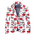 thumbnail image 5 of Toimothcn Men's Suit Jackets Romantic Valentine Day Love Heart Printed Blazers Oversized Warm Slim Fit One Button Funny Festival Performance Suit Jacket Comfy Men's Clothing, 5 of 5