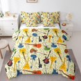 thumbnail image 1 of Watercolor Guitar Comforter Set 7 Piece Bed in a Bag Twin,Stringed Instruments Bedding Sets Musical Notes Sheet Set with Comforter,Fashion Music Modern Hip Hop Bed Set, 1 of 6