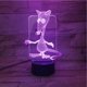 thumbnail image 2 of Lámpara de mesa con luz nocturna, ratón LED 3D para dormitorio infantil, 2 of 2