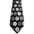 thumbnail image 2 of Masonic Square & Compass Religious Neck tie sku 1061, 2 of 3