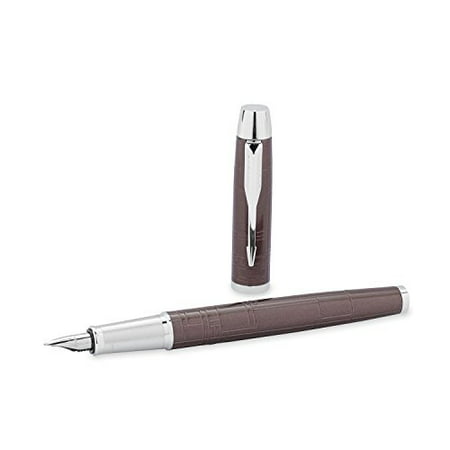 Parker IM Premium Metallic Brown, Fountain Pen, Medium nib with Blue ink