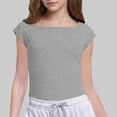 thumbnail image 2 of Manga Larga Vestido de Línea para las Mujeres Inspiradas en las Niñas de Color Sólido Encaje Manga Superior, Casual Cuello Redondo Sudadera de Bolsillo, 2 of 8