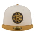 thumbnail image 2 of Men's New Era  Cream/Tan Boston Bruins Colorpack Two-Tone 59FIFTY Fitted Hat, 2 of 5