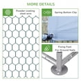 thumbnail image 4 of Large Metal Chicken Coop with Waterproof and Anti-UV Cover, Spire Shaped Walk in Fence Cage Hen House for Outdoor and Yard Farm Use(9.8' x 13.1' x 6.4'), 4 of 7