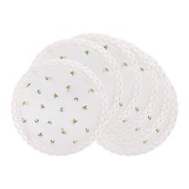 Unique Bargains Set of 6 Rustic Placemats for Dining Table Decor Beige