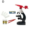 thumbnail image 1 of Kid Microscope Battery Powered High Magnification Science Experiment 100X/400X/1200X Biological Microscope Kit for School, 1 of 8