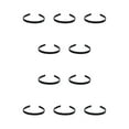 thumbnail image 1 of Minnieouse 10 piezas de diadema para mujer, diadema portátil a la moda, accesorio de banda para el cabello, fiesta escolar, viaje de oficina Accesorio para el cabello Tipo 6 Minnieouse AP016446-06, 1 of 6