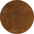 thumbnail image 1 of Ahgly Company Indoor Round Abstract Orange Modern Area Rugs, 5' Round, 1 of 4