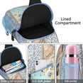 thumbnail image 2 of Geometric Nordic Style Sling Backpack Lightweight Travel Crossbody Bag with Layered Storage for Hiking and Commuting, 2 of 4