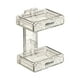 thumbnail image 2 of Jaboneras, accesorios de baño, soporte para esponja de jabón, elegante bandeja de drenaje desmontable, montado en la pared para baño, Doble capa, 2 of 9