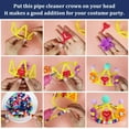 thumbnail image 6 of Qaailabf Pastel Fuzzy Sticks Pipe Cleaners100 PCS - pipe cleaners12 Inch Chenille Stems in 8 Assorted Colors for Kids, 6 of 9
