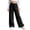 0##Black859, variant on Lullu Little Girls Summer Beach Pants Soft Breathable Lightweight Straight Palazzo Pants