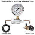 thumbnail image 3 of Pressure Washer Gauge, 3/8" Quick Connect, 6000 PSI Heavy Duty Power Washer Pressure Meter for Testing Water Pressure, 3 of 7