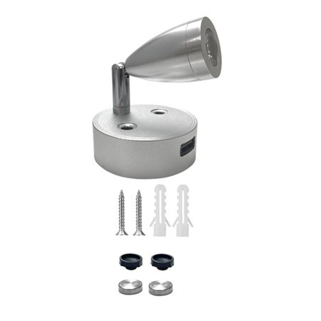 12V-24V Interior LED Spot Reading Light RV Boat Bedside Dimmable Lamp USB