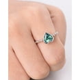 thumbnail image 3 of Alexandrite Heart cut gemstone Proposal Gift ring 925 sterling silver Engagement ring, 3 of 5