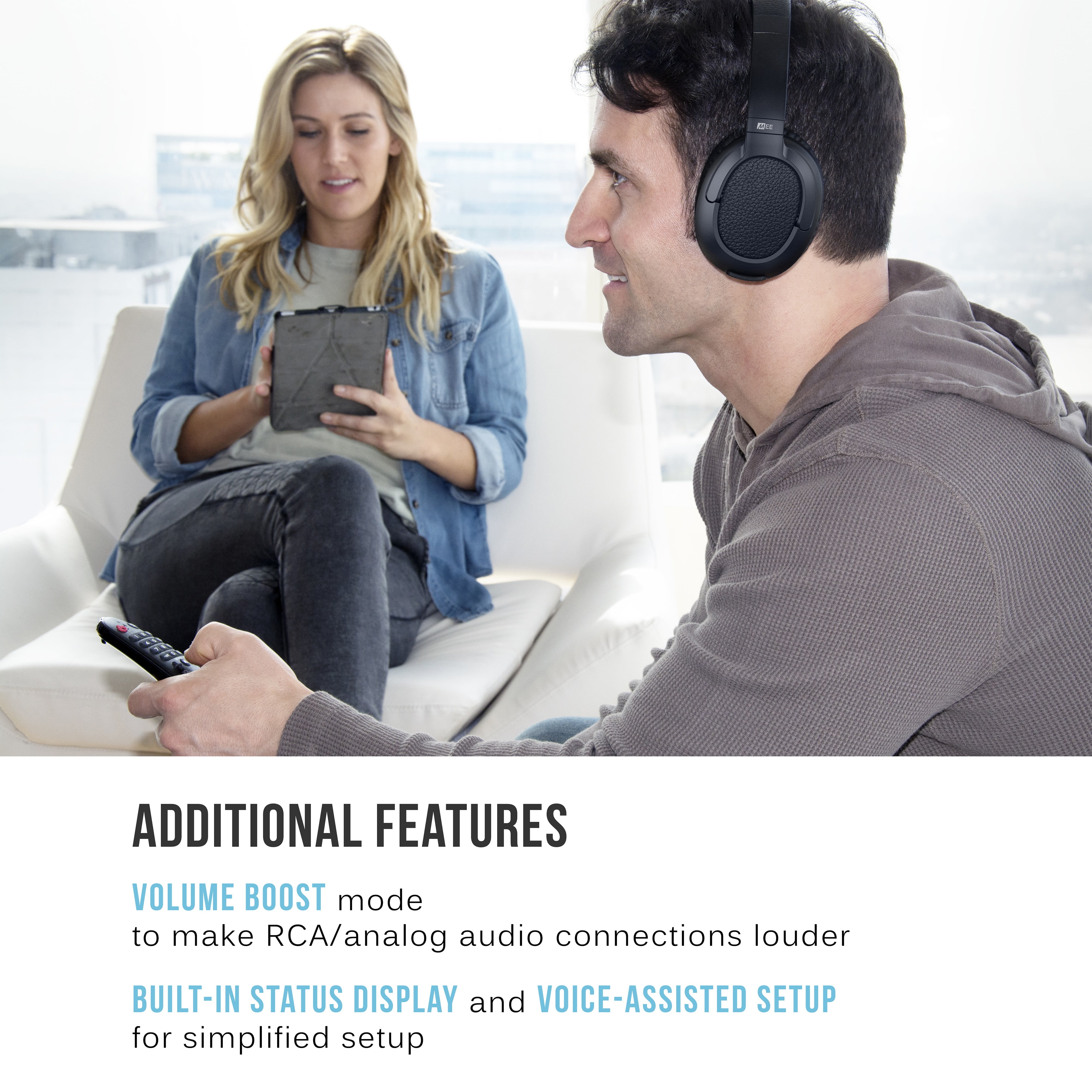 MEE Audio Connect Bluetooth Audio Transmitter For Up To 2 Bluetooth Wireless Headphones/Speakers, Bluetooth Adapter With AptX Low Latency For TV/PC/Airplane/Gym With 3.5mm Jack/AUX/RCA/Optical Input - View #14