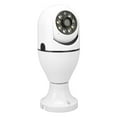thumbnail image 1 of Cámara de seguridad con bombilla WiFi de 1080P, visión nocturna a color, detección de movimiento, rosca en casquillo E27, cámara para el hogar, 1 of 12