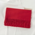 thumbnail image 2 of Fewfanhot Women Solid Warm Tassel Scarf Soft Knit Winter Shawl Casual Neck Wrap Daily Cold Weather Scarves 78.74”*26.77”, 2 of 4