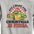 thumbnail image 3 of Teenage Muntant Ninja Turtles - All I Want For Christmas  - Toddler And Youth Crewneck Fleece Sweatshirt, 3 of 5