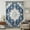 Navy, Gold, Cream, variant on Blue Boho Sheer Curtains 108" Extra Long for Living Room, Southwestern Aztec Farmhouse Abstract Motifs Light Filtering Privacy Drapes, Semi Sheer Window Treatment for Floor to Ceiling Window