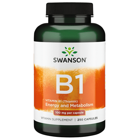 Swanson Vitamin B1 Thiamin 100 mg Capsule 250ct