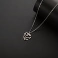 thumbnail image 4 of EOEMY Sports Volleyball Heart Necklace Stainless Steel Pendant Necklace Jewelry Gift, 4 of 6