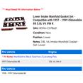 thumbnail image 2 of Lower Intake Manifold Gasket Set - Compatible with 1997 - 1999 Oldsmobile 88 3.8L V6 VIN K 1998, 2 of 2