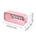 thumbnail image 2 of Rvasteizo Alarm Clock For Bedroom/Office, Digital Clock With Bluetooth Speaker, Small Alarm Clock For Heavy Sleepers Adults, Mirror LED Display, 2 of 2