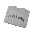 thumbnail image 3 of Chips and Queso Food Junkie Mexican Sweatshirt Gifts Crew Neck Shirt Long, 3 of 7