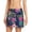 Floral Peacoat, variant on Women's Woven Swim Skort Black Leaf Small