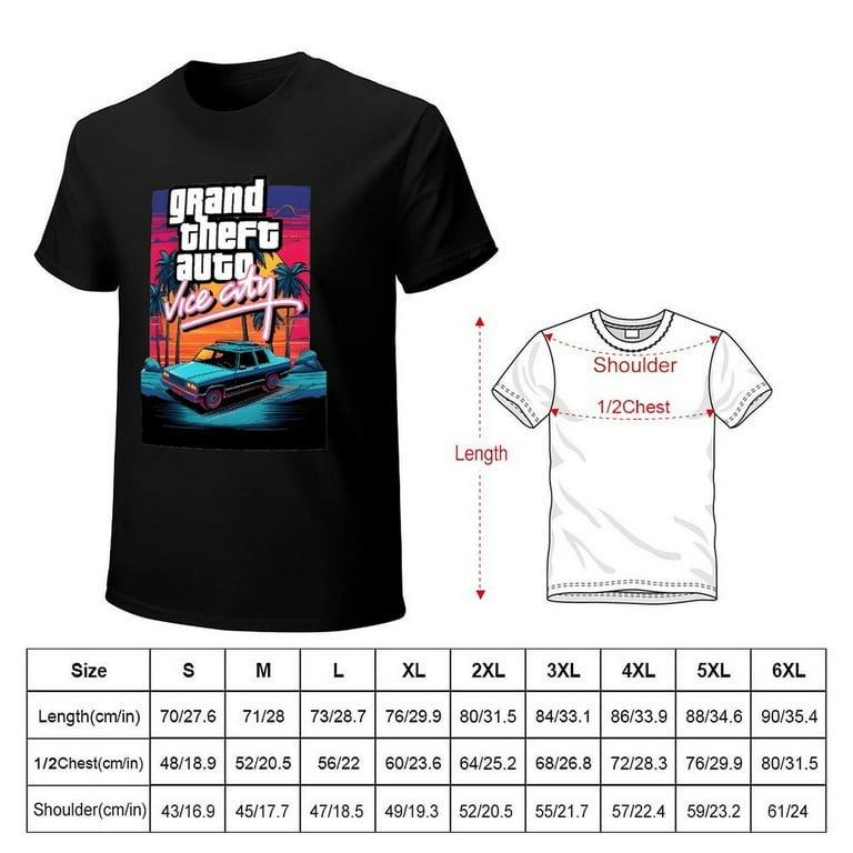 Grand Theft Auto Vice City Games Lively Men's Cotton Classic Grand Theft Auto Vice City Games Lively Men's Cotton Classic