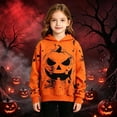 thumbnail image 6 of WhouRiu Boys Girls Halloween Graphic Pullover Hoodies Kids Unisex Autumn Hooded Sweatshirt, 6 of 6