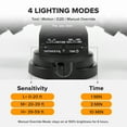thumbnail image 4 of UME 4500LM LED Security Lights Motion Sensor Light Outdoor, 5000K Daylight, IP65 Waterproof, Dusk to Dawn, 3 Head Motion Detected Flood Light for Garage, Yard, Porch (Black), 4 of 9