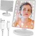 thumbnail image 1 of Makeup Mirror with Led Lights - Adjustable - White, 1 of 4