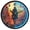 Cowboy and Sunset, variant on Dailycode Night Light Wall Clock Glow in The Dark 12 inch Battery Operated Silent Luminous Clocks, Colorful Futuristic Graffiti