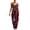 Red, variant on HAYIMI Womens Summer Outfits Sets 2 Pieces Striped Outfit Sleeveless Casual Tank Tops With High Neck And Matching Trousers Solid Color Soft Clothes Sets
