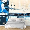 thumbnail image 2 of IDEA4WALL 4pcs Abstract Painting Peel and Stick Wallpaper Removable Wall Murals Large Wall Stickers for Home Decoration, 66"x24", 2 of 5