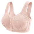 thumbnail image 1 of Bmisegm Women's Comfortable Transparent Shoulder Strap Bra Backless Cordless Design with Versatile Features for All-Day Sensation Pink 36, 1 of 6